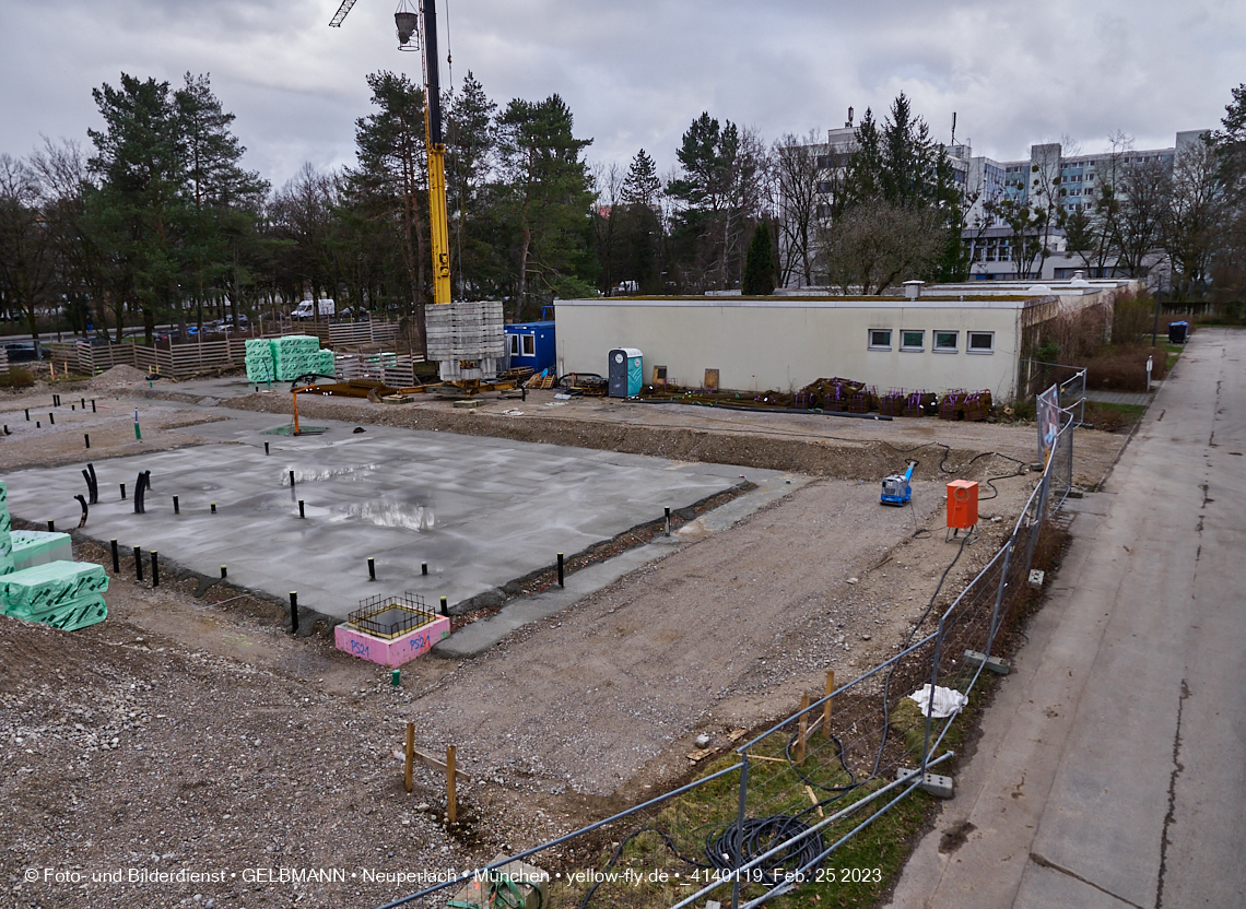 25.02.2023 -  Baustelle Haus für Kinder in Neupelach Quiddestraße 3